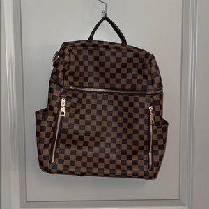 Checkered backpack